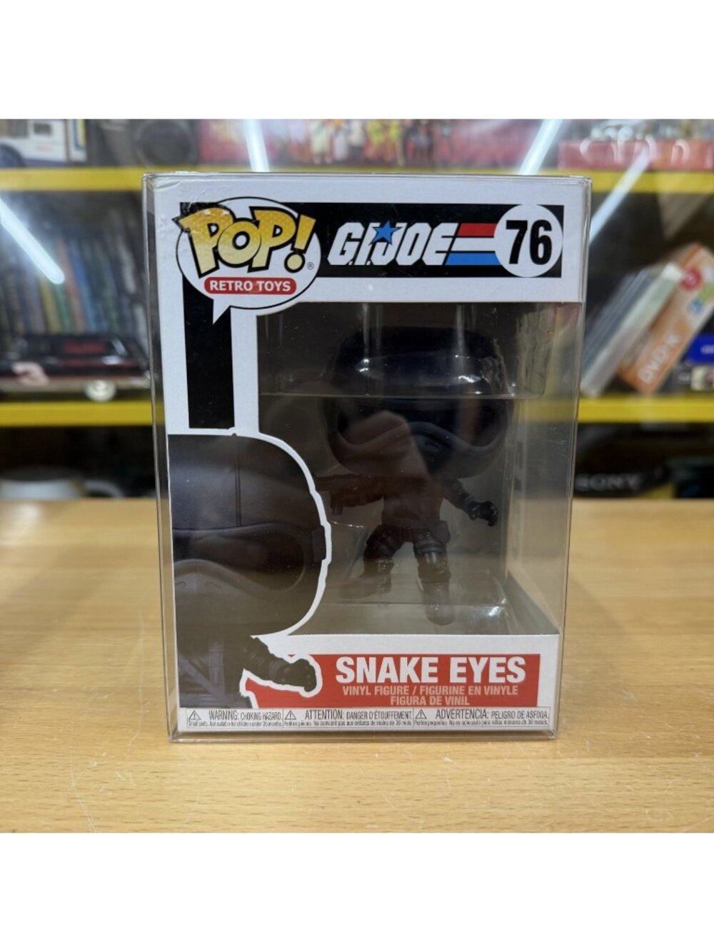 Funko Pop! Retro Toys G.I. Joe Snake Eyes #76 Figure W/ Protector